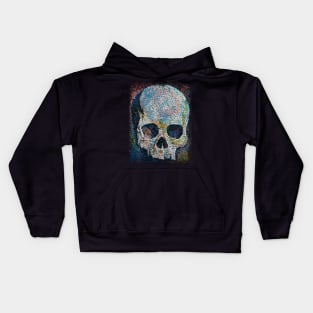 Pointillism Skull Kids Hoodie